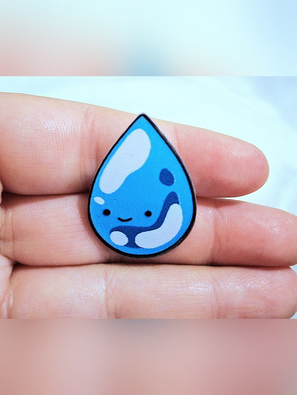 Water Drop Acrylic Pin